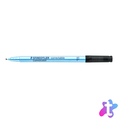 Alkoholmentes marker, OHP, 0,6 mm, STAEDTLER "Lumocolor® 305 F", fekete