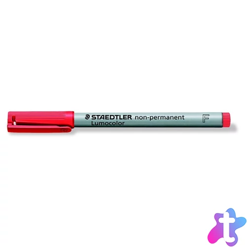 Alkoholmentes marker, OHP, 0,6 mm, STAEDTLER "Lumocolor® 316 F", piros