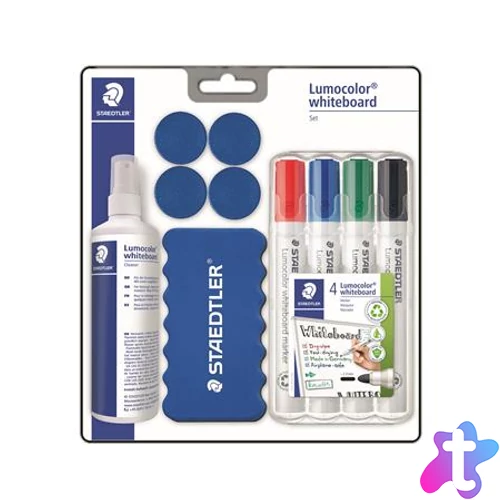 Táblamarker készlet, 2 mm, kúpos, STAEDTLER "Lumocolor® Set 613 S", 10 darabos