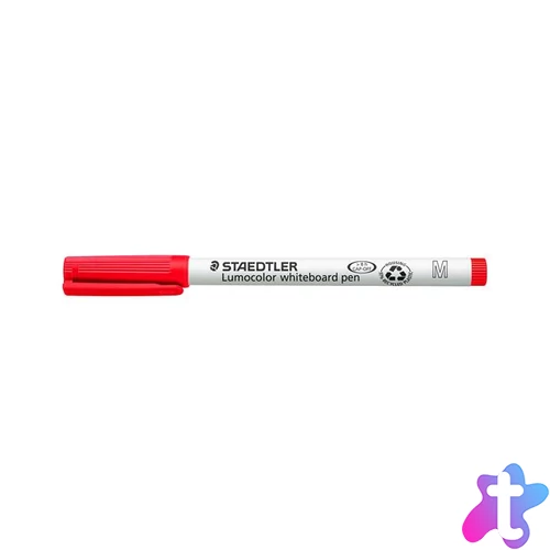 Táblamarker, 1 mm, M, kúpos, STAEDTLER "Lumocolor 301", piros