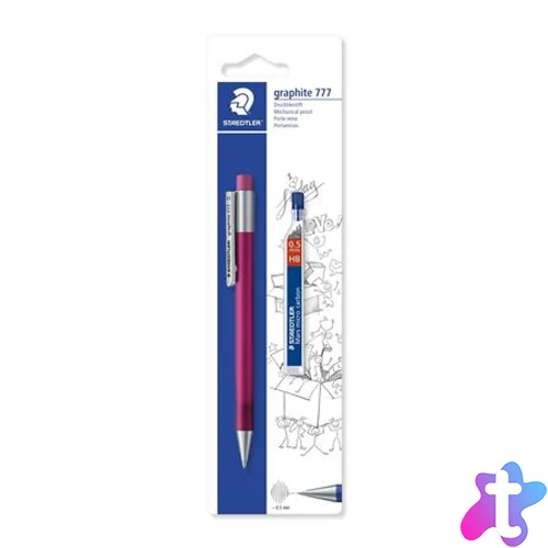 Nyomósirón és grafitbél, 0,5 mm, STAEDTLER "Graphite 777", vegyes színek