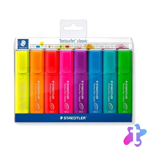Szövegkiemelő készlet, 1-5 mm, STAEDTLER "Classic 364", 8 különböző szín
