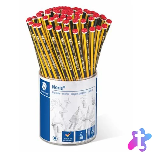 Grafitceruza display, HB, hatszögletű, STAEDTLER "Noris"
