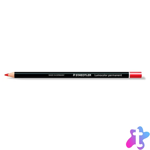 Jelölőceruza, mindenre író, vízálló (glasochrom), STAEDTLER "Lumocolor 108 20", piros