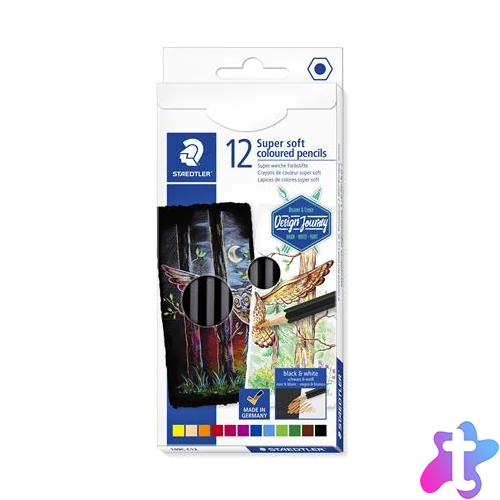 Színes ceruza készlet, hatszögletű, STAEDTLER "149 C, 12 különböző szín
