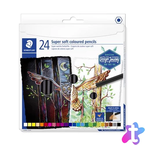 Színes ceruza készlet, hatszögletű, STAEDTLER "149 C", 24 különböző szín