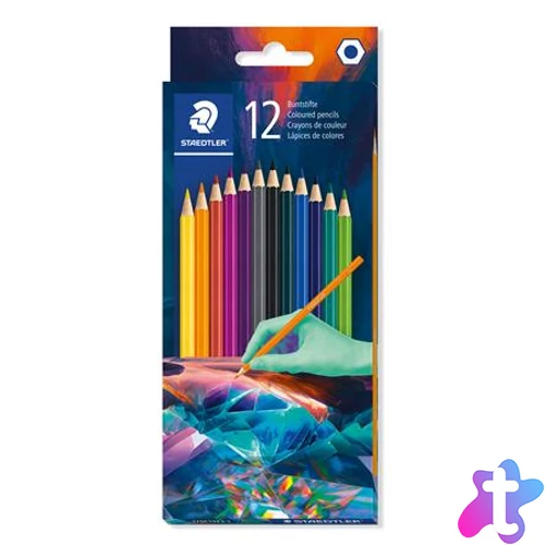 Színes ceruza készlet, hatszögletű, STAEDTLER "175 C", Multiverzum 1, 12 különböző szín