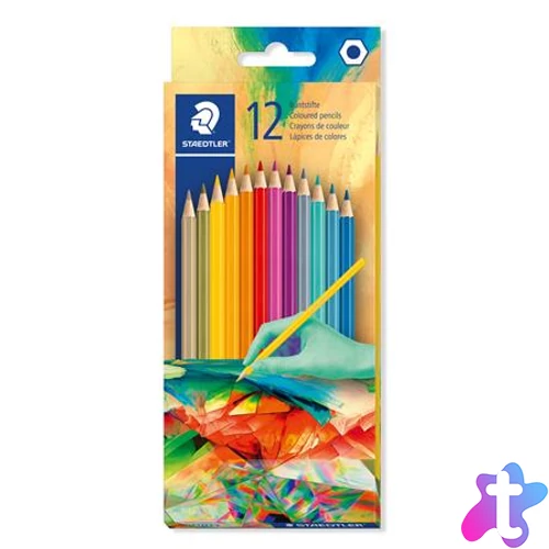 Színes ceruza készlet, hatszögletű, STAEDTLER "175 C", Multiverzum 2, 12 különböző szín