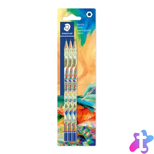 Grafitceruza készlet, HB, hatszögletű,  STAEDTLER "170 BK3-2", Multiverzum