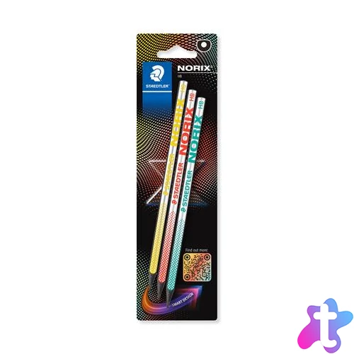 Grafitceruza készlet, HB, STAEDTLER "Norix® 181", 3 különböző szín