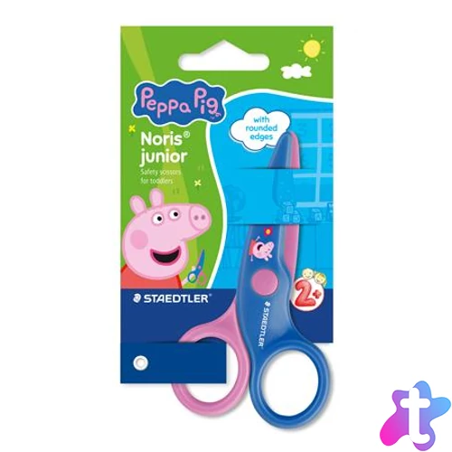 Olló, óvodai, 10 cm, STAEDTLER "Noris® Junior 965", Peppa malac