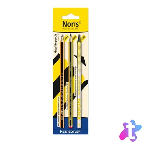 Grafitceruza készlet, HB, STAEDTLER "Noris® evolution set", 3 darab
