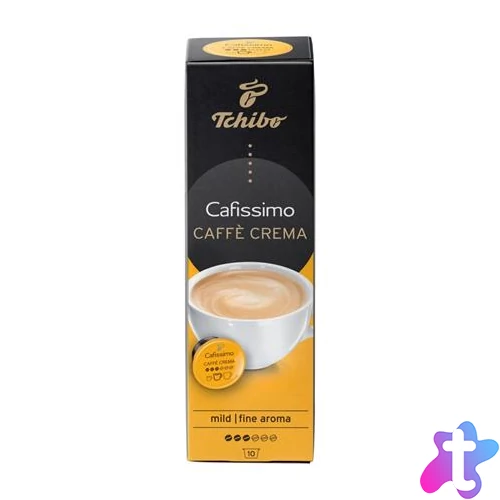 Kávékapszula, 10 db, TCHIBO "Cafissimo Café Crema Fine"
