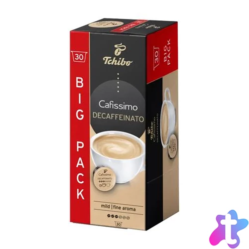 Kávékapszula, koffeinmentes, 30 db, TCHIBO "Cafissimo Decaffeinato"