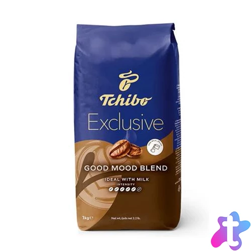 Kávé, pörkölt, szemes, 1000 g, TCHIBO "Exclusive Good Mood Blend"