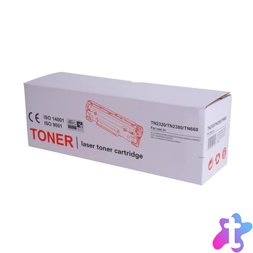 TN2320/TN2380/TN660 Lézertoner, TENDER®, fekete, 2,6k