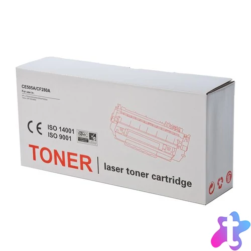 Kompatibilis Lézertoner, univerzális, TENDER®, fekete, 2,7k (CE505A/CF280A/CRG719 alternatíva)