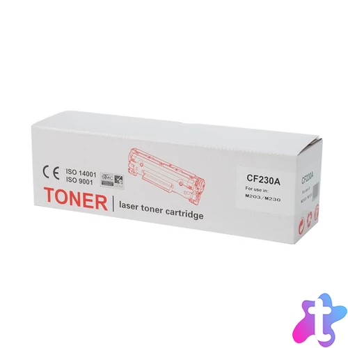 Kompatibilis Lézertoner, TENDER®, fekete, 2k (CF230A alternatíva)