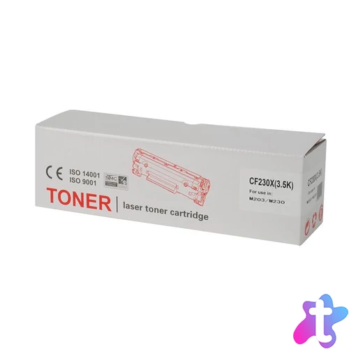 Kompatibilis Lézertoner, TENDER®, fekete, 3,5k (CF230X alternatíva)