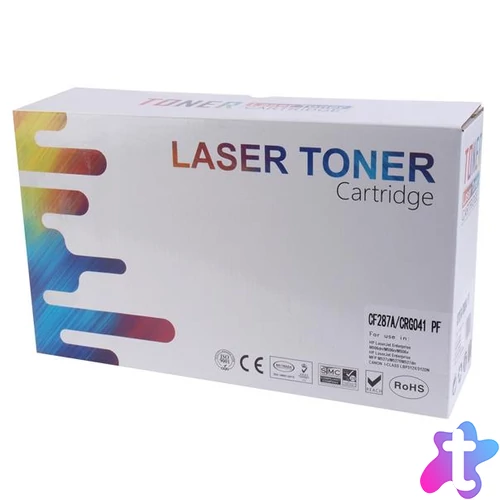 Kompatibilis Lézertoner, univerzális, TENDER, fekete, 9k (CF287A/CRG-041 alternatíva)