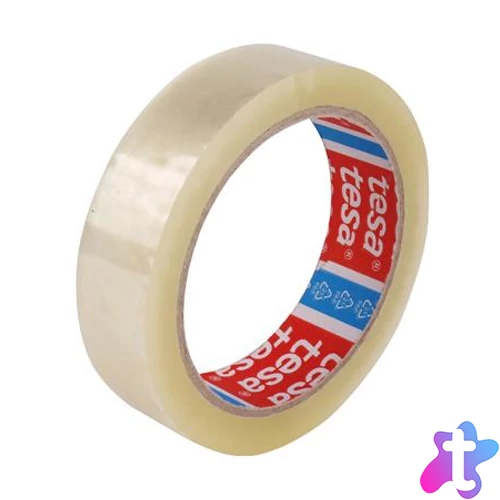 Csomagolószalag, 25 mm x 66 m, TESA "4280", átlátszó