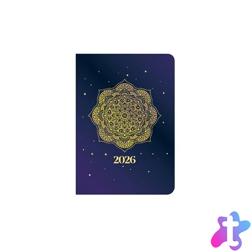 Naptár, tervező, B6, heti, TOPTIMER, "Joy Flexi", manadala