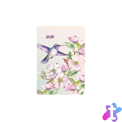 Naptár, tervező, B6, heti, TOPTIMER, "Joy flexi", kolibri