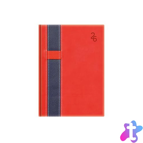 Naptár, tervező, B6, heti, TOPTIMER "Vario", piros-kék