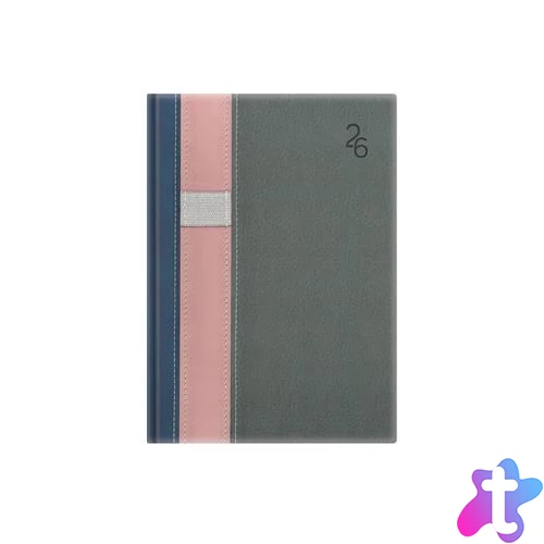 Naptár, tervező, B6, heti, TOPTIMER "Vario", kék-rózsa-szürke