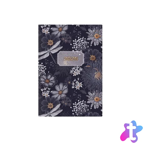 Naptár, tervező, A5, heti, TOPTIMER "Joy", szitakötő