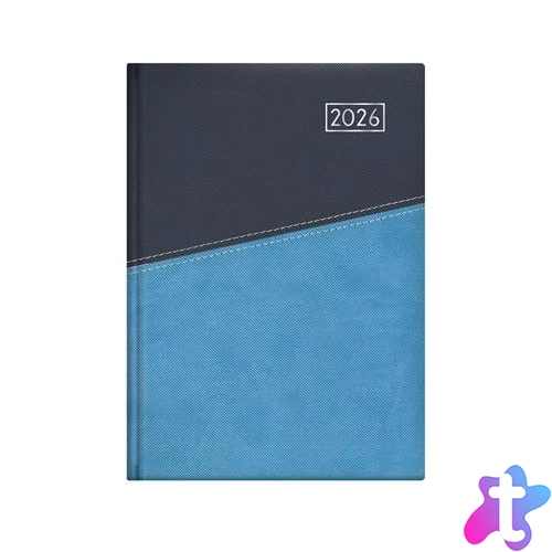 Naptár, tervező, B5, heti, TOPTIMER "Duplex", kék-világoskék