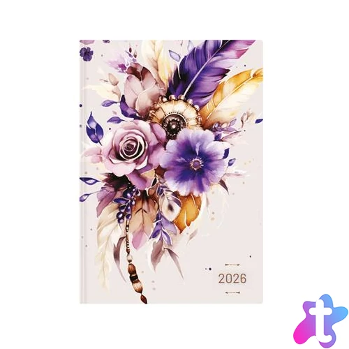 Naptár, tervező, A5, napi, TOPTIMER, "Joy", tollak