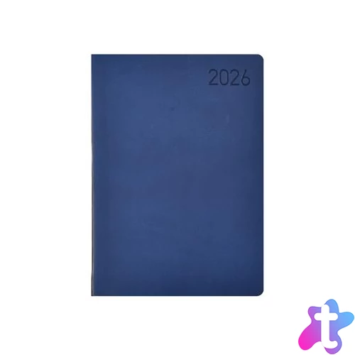 Naptár, tervező, A5, napi, TOPTIMER "Madeira", kék-narancs