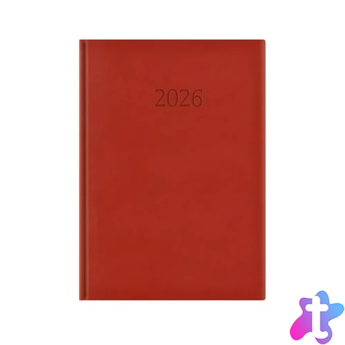 Naptár, tervező, A4, napi, TOPTIMER "Wide", bordó