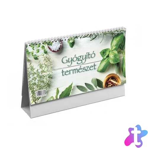 Naptár, asztali, álló, TOPTIMER, "Gyógyító természet"