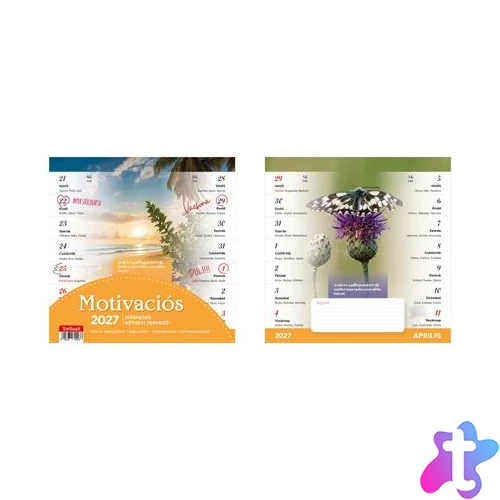 Naptár, fali, mágneses, kétheti, TOPTIMER, "Motivációs"