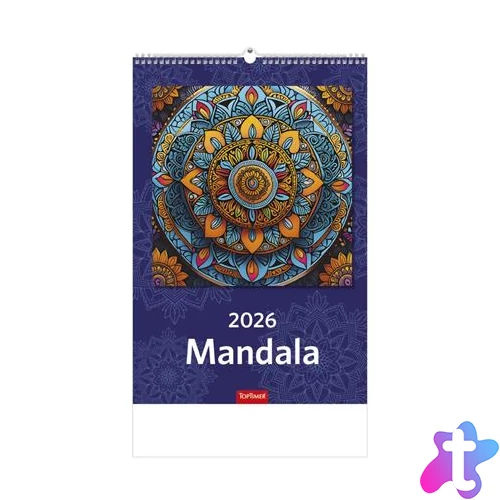 Naptár, fali, TOPTIMER "Mandala"