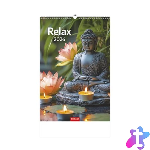 Naptár, fali, TOPTIMER "Relax"