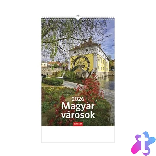 Naptár, fali, TOPTIMER "Magyar városok"