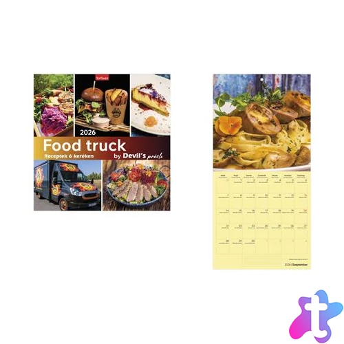 Naptár, fali, TOPTIMER, "Food Truck"