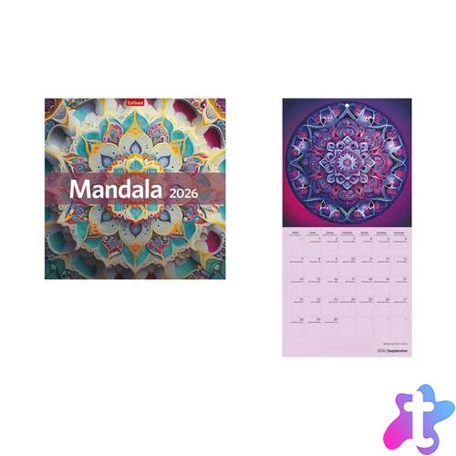 Naptár, fali, TOPTIMER, "Mandala"