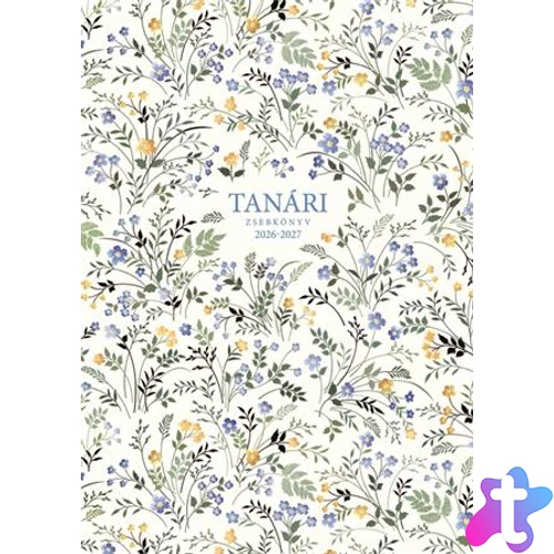 Tanári zsebkönyv, 2026/2027 tanév, A5, heti, TOPTIMER, "Kisvirág"