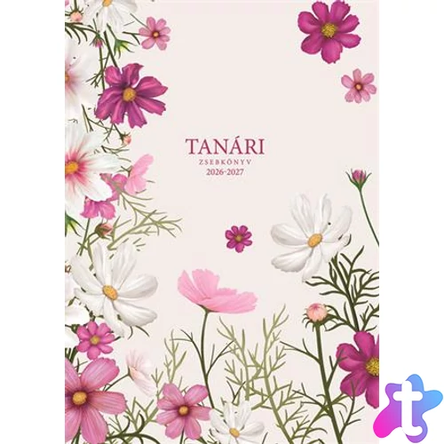 Tanári zsebkönyv, 2026/2027 tanév, A5, heti, TOPTIMER, "Szellőrózsa"