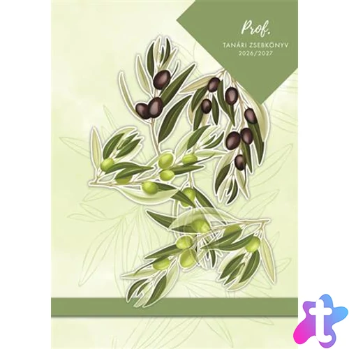 Tanári zsebkönyv, 2026/2027 tanév, A5, heti, TOPTIMER, "Olíva"