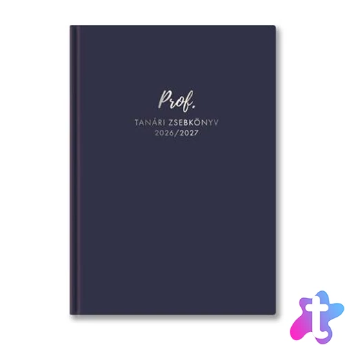 Tanári zsebkönyv, 2026/2027 tanév, A5, heti, TOPTIMER, kék