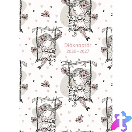 Diáknaptár, 2026/2027 tanév, B6, heti, TOPTIMER "Hintázó kislány"