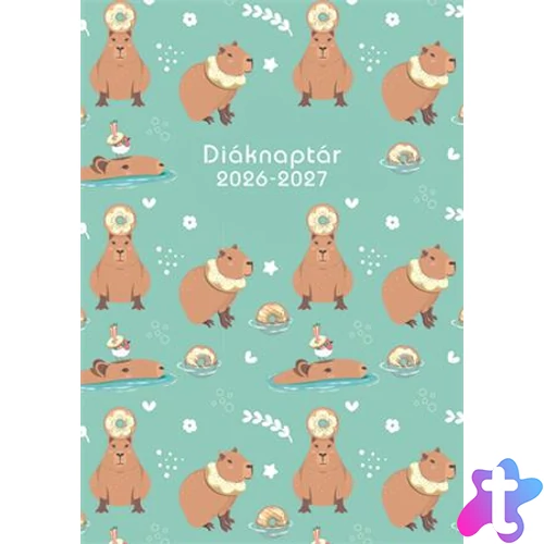 Diáknaptár, 2026/2027 tanév, B6, heti, TOPTIMER, "Capibara"