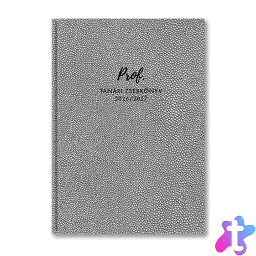 Tanári zsebkönyv, 2026/2027 tanév, A5, heti, TOPTIMER, ezüst