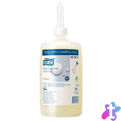 Folyékony szappan, 1 l, S1 rendszer, TORK "Kézmosására", átlátszó