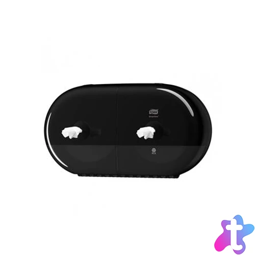 Toalettpapír adagoló, duplatekercses, T9 rendszer, Elevation, TORK "SmartOne Mini", fekete